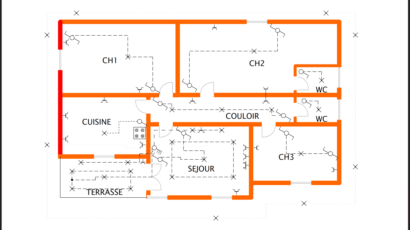 Plan d'étude électrique réalisé par KMM Service